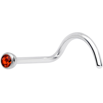 20G Red 2mm Grade 23 Titanium Press Fit Left Side Nose Screw