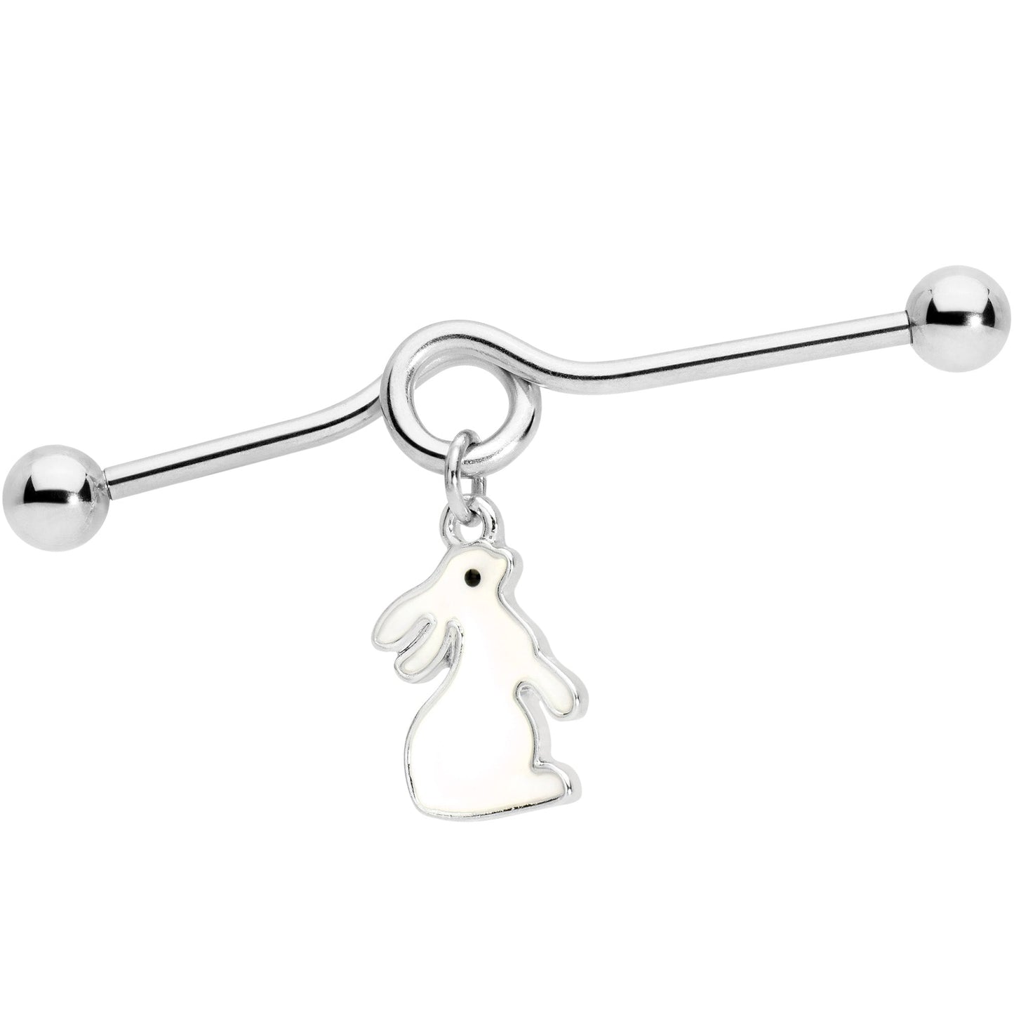 14G Easter Bunny Glow in the Dark Dangle Project Bar 38mm
