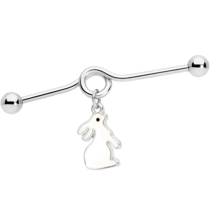 14G Easter Bunny Glow in the Dark Dangle Project Bar 38mm