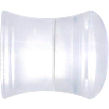 Clear Blue Brown Wolf Acrylic Saddle Plug Set