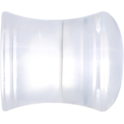 Clear Blue Acrylic Dragons Eye Saddle Plug Set