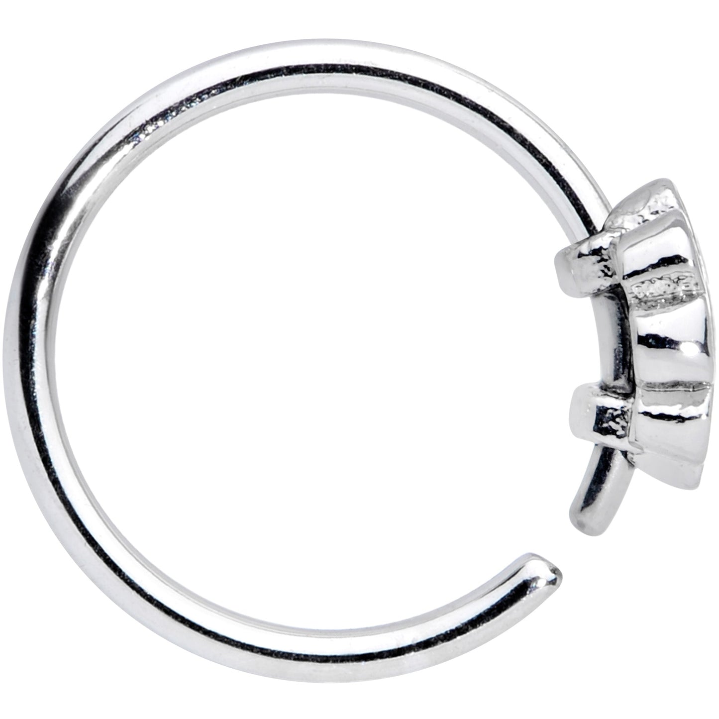 20G 5/16 Rainbow Hippie Flower Nose Hoop