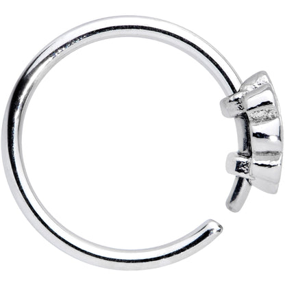 20G 5/16 Rainbow Hippie Flower Nose Hoop