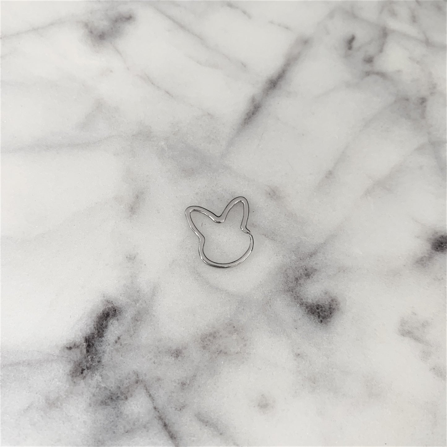 18G 5/16 Easter Bunny Rabbit Closure Ring