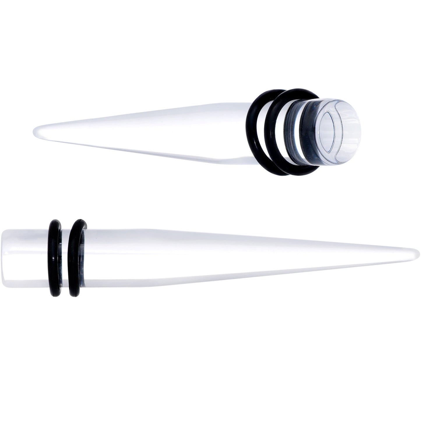 0G Clear Acrylic Straight Taper Set