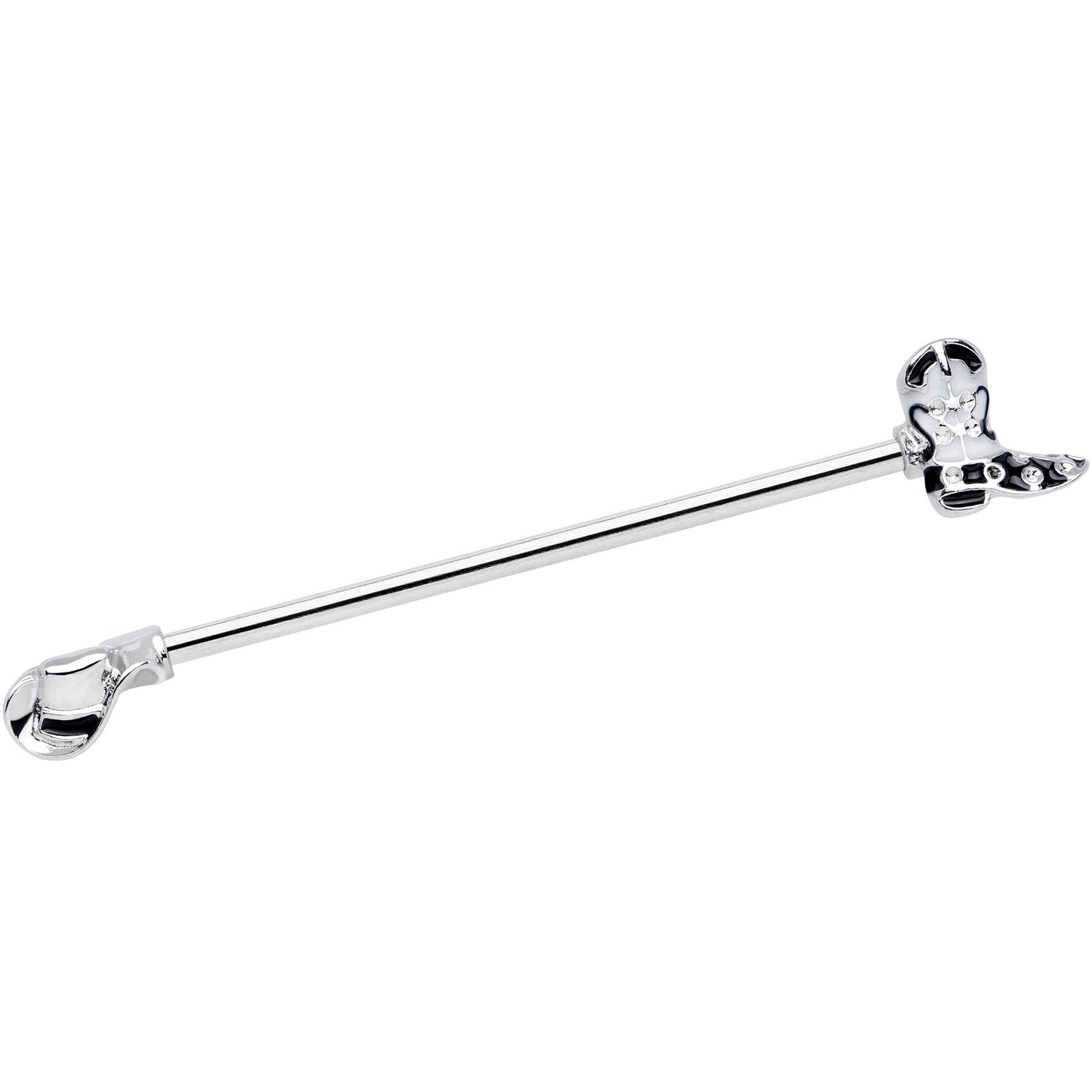 14G Western Boot Hat Industrial Barbell 38mm