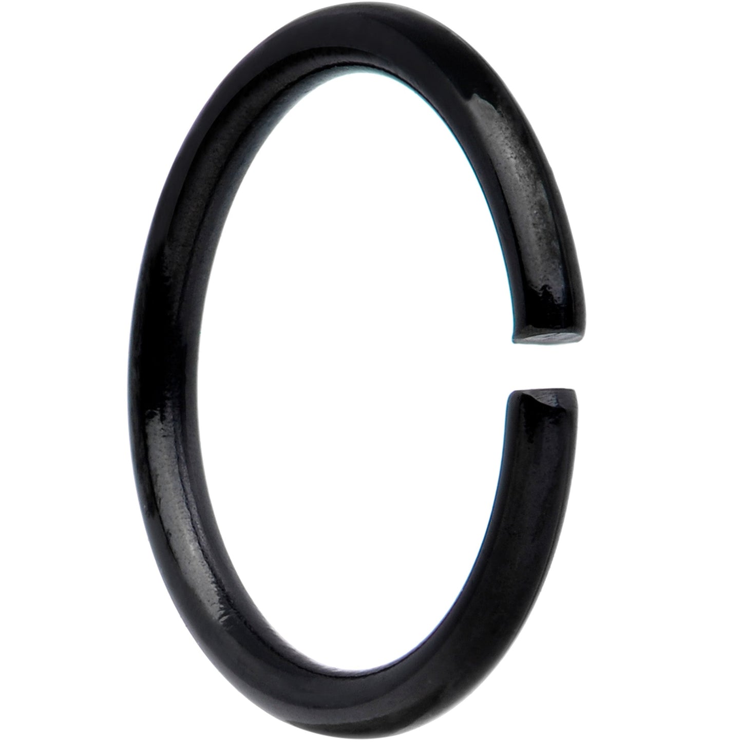 18G 5/16 Black Anodized Seamless Circular Ring Set of 12