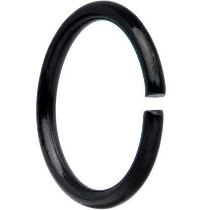 18G 5/16 Black Anodized Seamless Circular Ring Set of 12