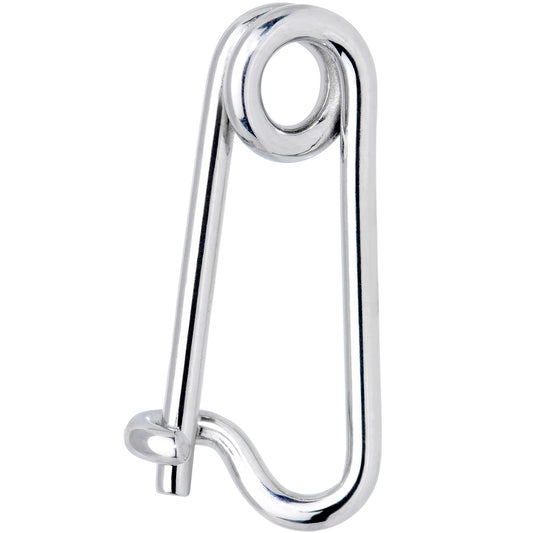 14G Surgical Steel Safety Pin Taper Earring