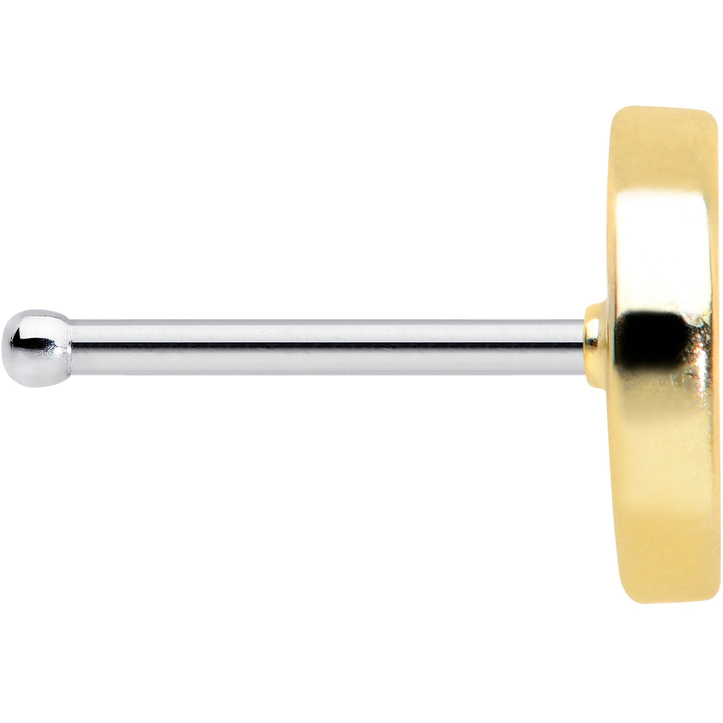 20G 1/4 Clear Gem Gold Tone Orange Tasty Fruit Nose Bone