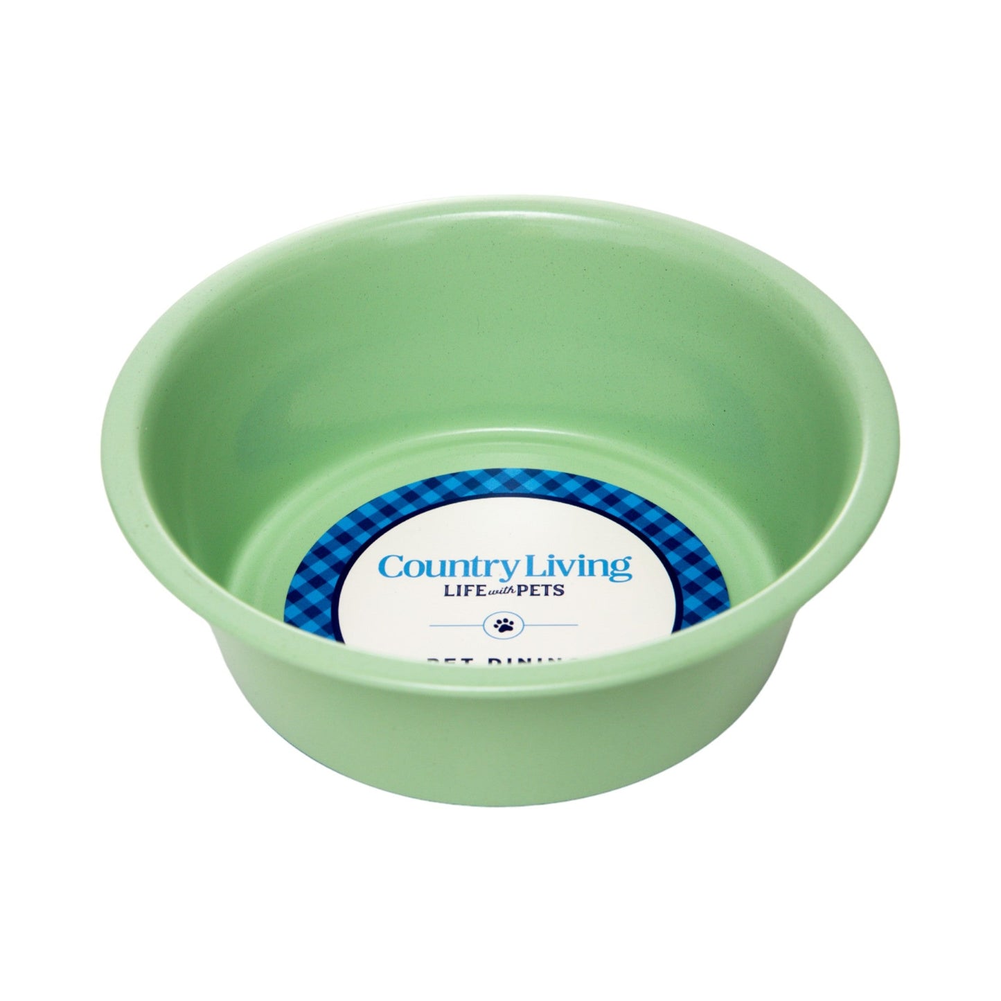 Country Living Set of 2 Coated Stainless Steel Heavy Dog Bowls - Ideal for Medium to Large Breeds