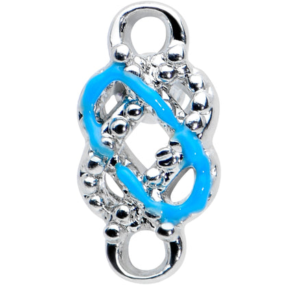 16G 5/16 Celtic Knot Blue Labret Monroe Tragus