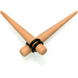 Tan Matte Acrylic Straight Taper Set 2G to 00G