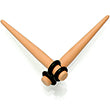 Tan Matte Acrylic Straight Taper Set 2G to 00G