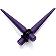 Dark Purple Matte Acrylic Straight Taper Set 12G to 00G