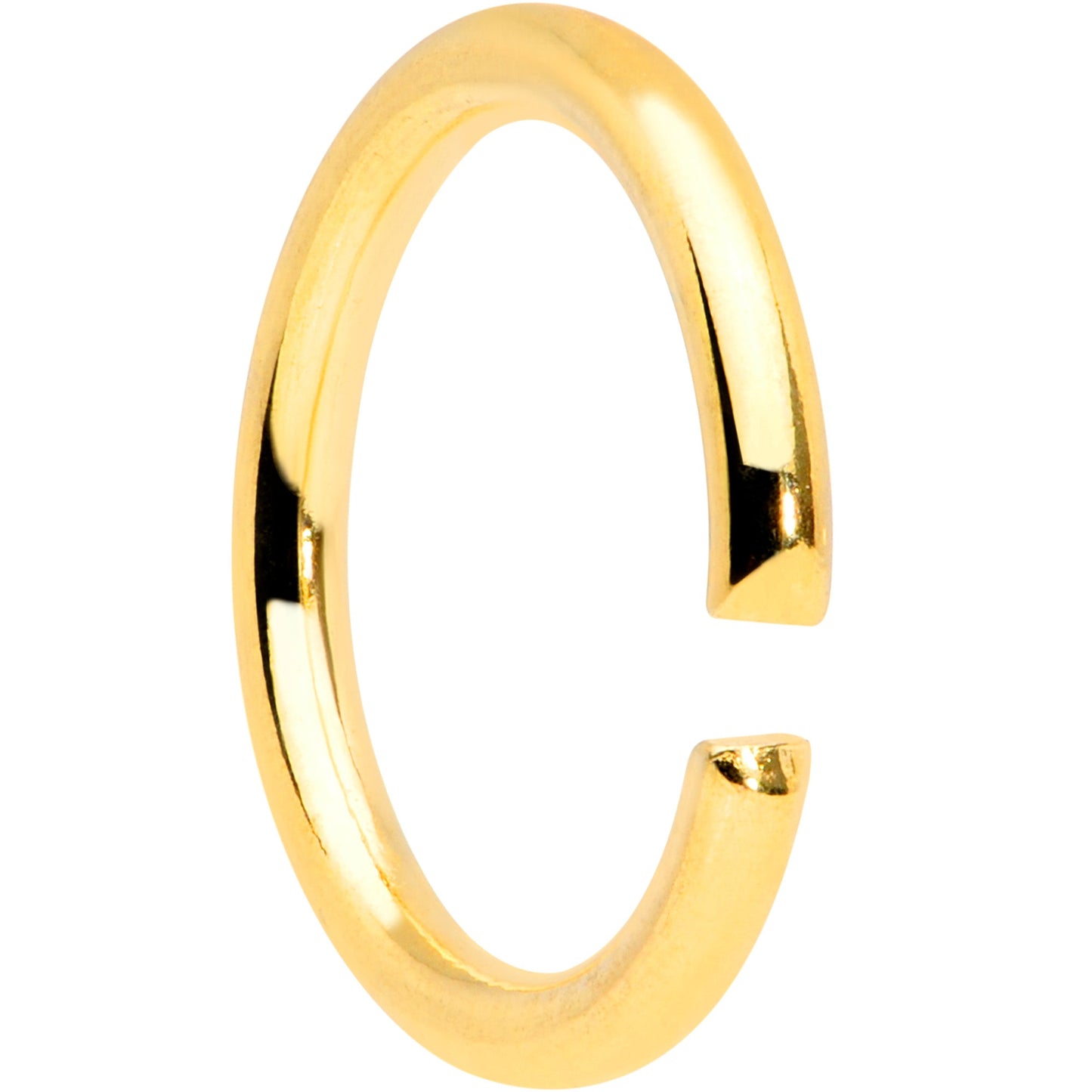 16G 5/16 Gold Tone Anodized Seamless Cartilage Ring Set of 12