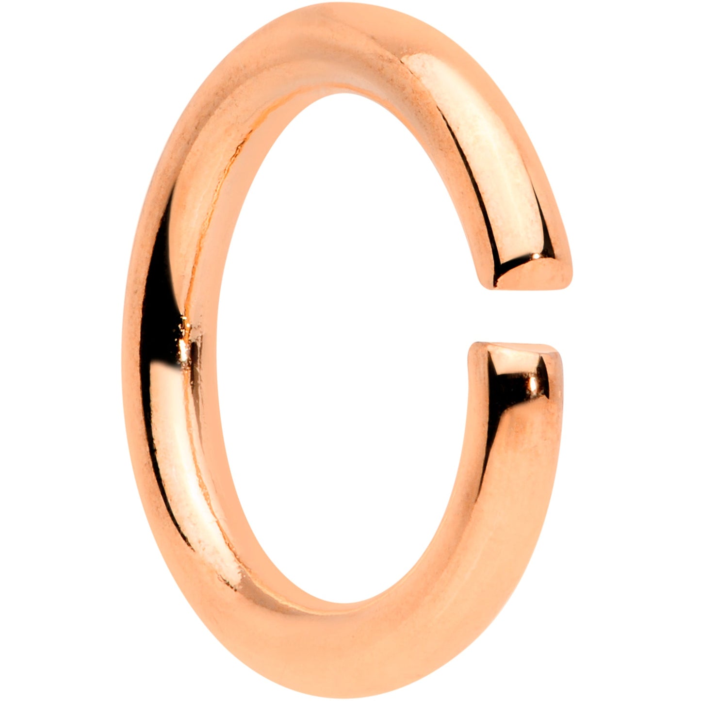 14G 5/16 Rose Gold Tone Anodized Seamless Cartilage Ring Set of 12