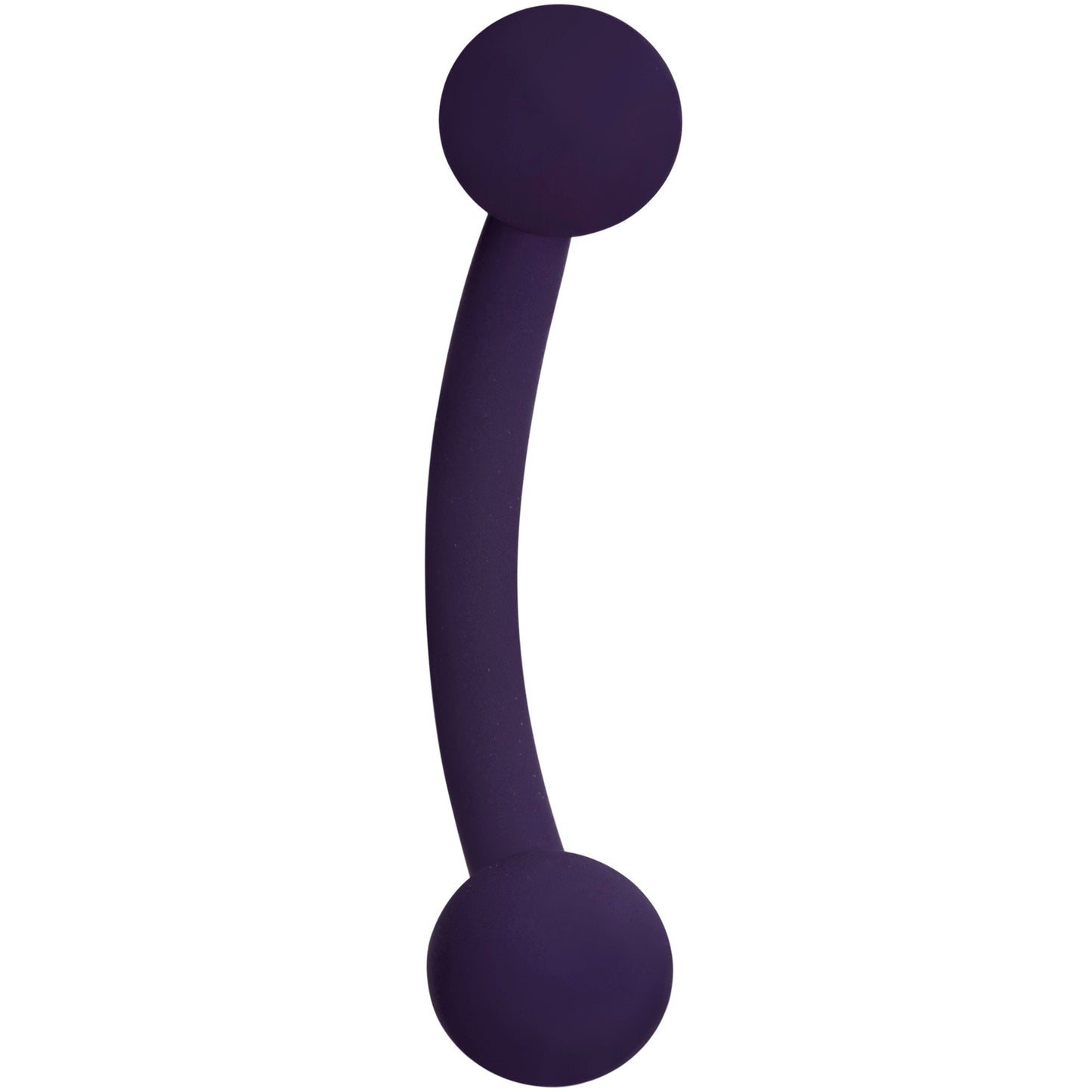 16G 5/16 Dark Purple Acrylic Matte Curved Eyebrow Ring