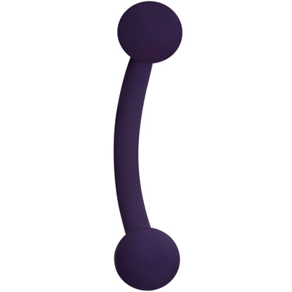 16G 5/16 Dark Purple Acrylic Matte Curved Eyebrow Ring