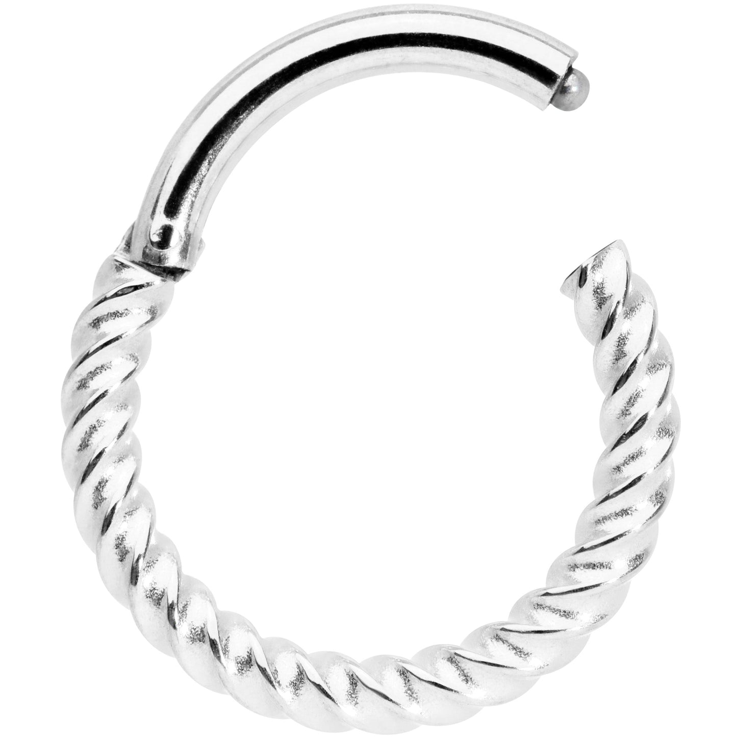 14G 3/8 Twisted Elegance Septum Clicker