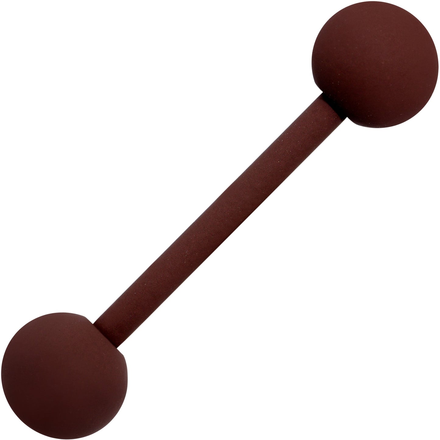 Beautiful Brown Matte Barbell Tongue Ring