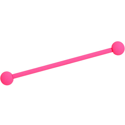 14G Hot Hot Pink Matte Industrial Barbell 38mm