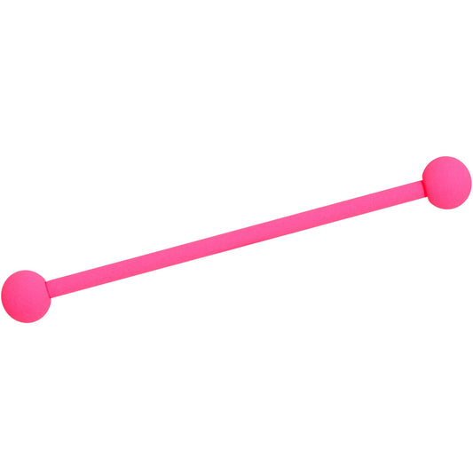 14G Hot Hot Pink Matte Industrial Barbell 38mm