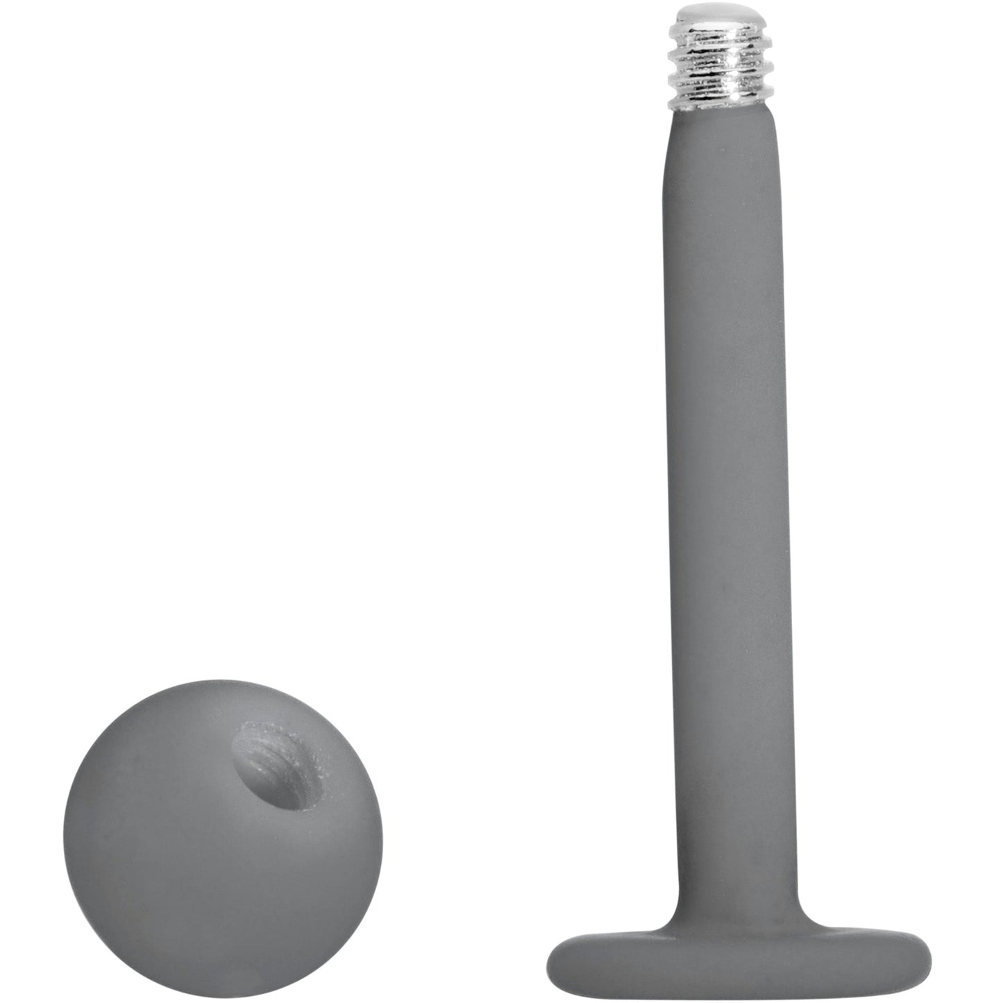 16G 5/16 Grey Acrylic Matte Labret Monroe Tragus