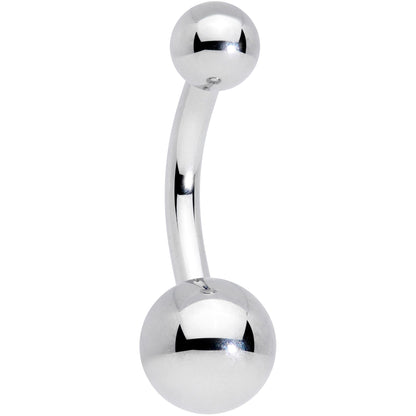 14G 5/16 Grade 23 Titanium Belly Ring Curved Barbell