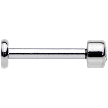 16G 5/16 Clear Gem Grade 23 Titanium Internally Threaded Labret