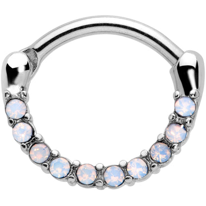 16G 5/16 Aurora Gem Paved Cartilage Clicker