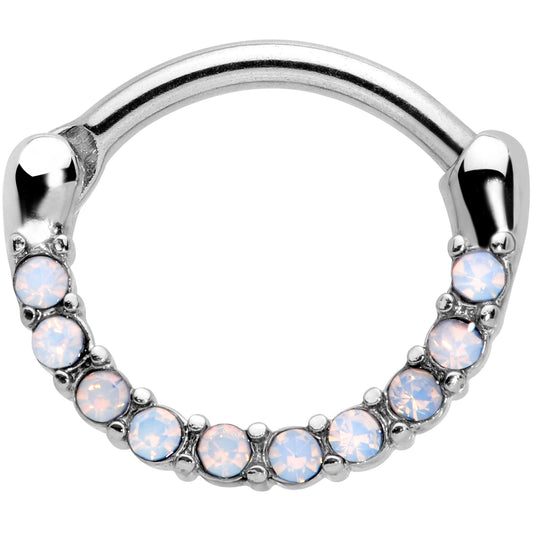 16G 5/16 Aurora Gem Paved Cartilage Clicker