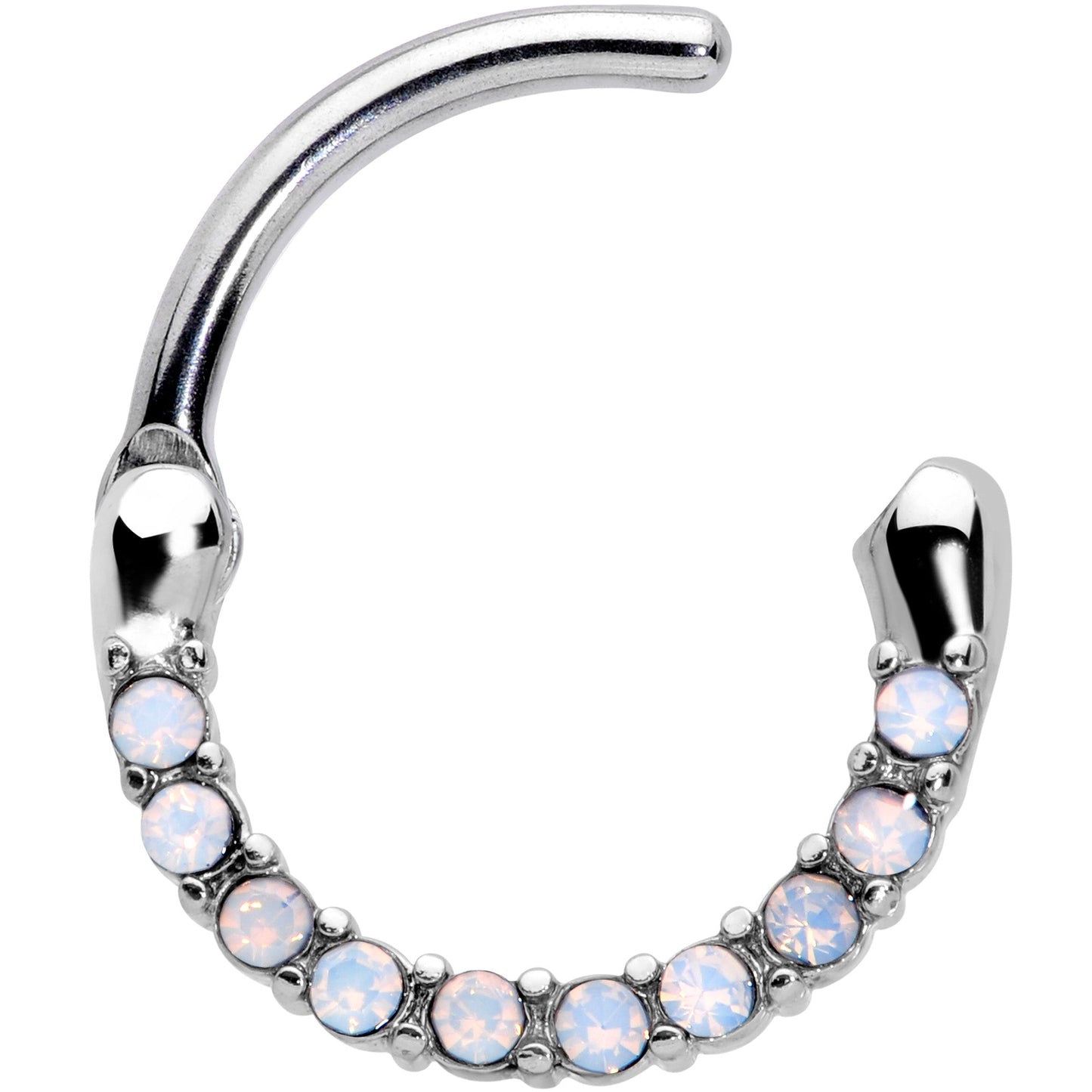 16G 5/16 Aurora Gem Paved Cartilage Clicker