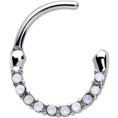 16G 5/16 Aurora Gem Paved Cartilage Clicker