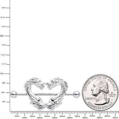 14G 13/16 Dragons Heart Nipple Shield Set