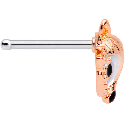 20G 1/4 Rose Gold Tone Fashion Fox Nose Bone