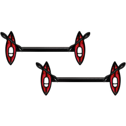 14G 9/16 Black Red Summer Kayak Boat Barbell Nipple Ring Set