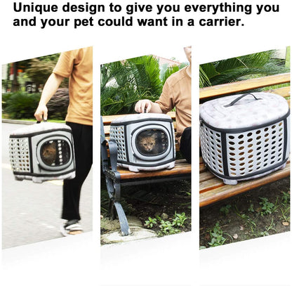 Foldable Pet Dog Cat Puppy Handbag Carrier Cage