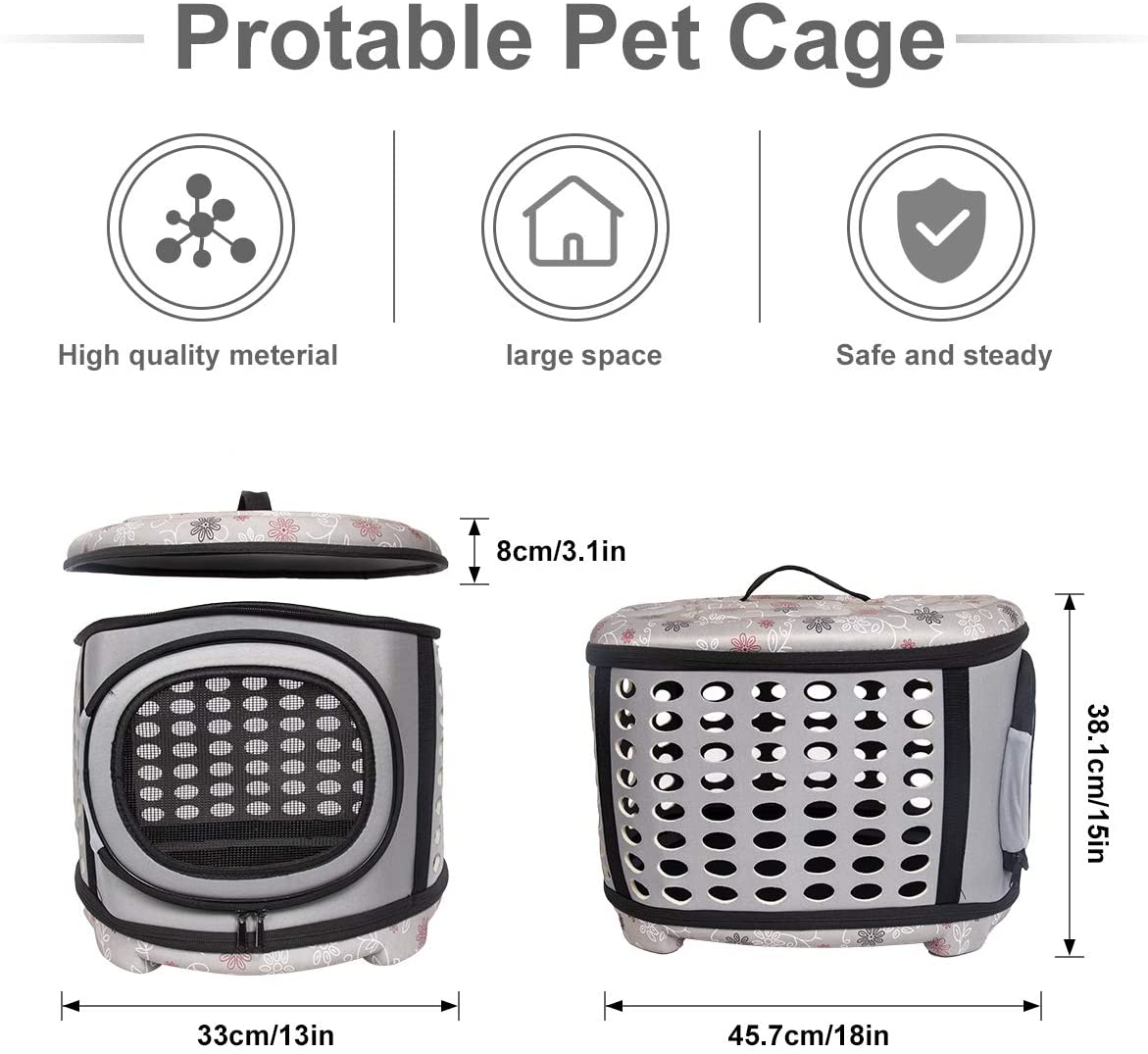 Foldable Pet Dog Cat Puppy Handbag Carrier Cage - Jaico Online Shop