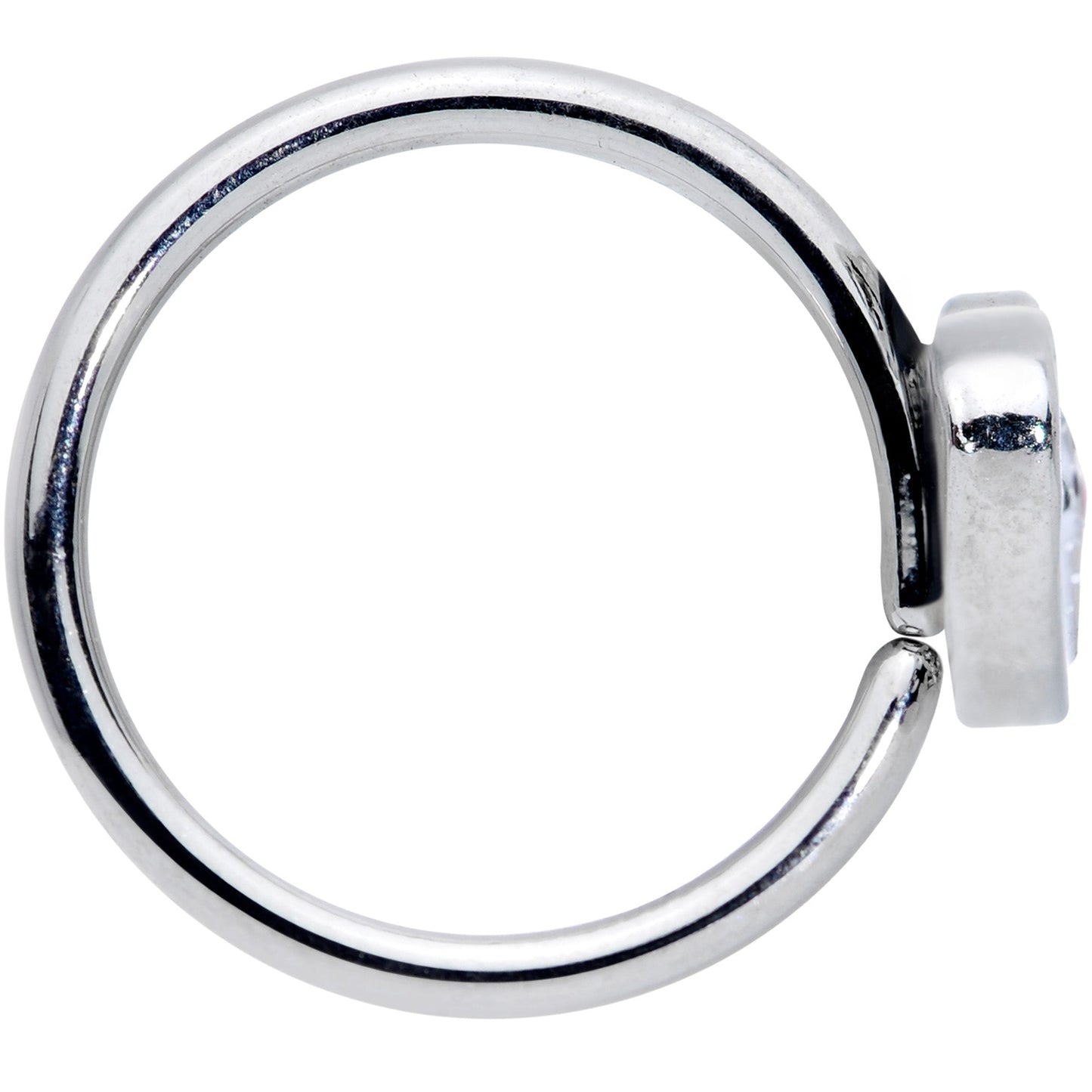 18G 3/8 Sweet Smiling Whale Nose Nose Hoop