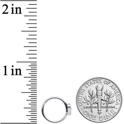 18G 3/8 Sweet Smiling Whale Nose Nose Hoop