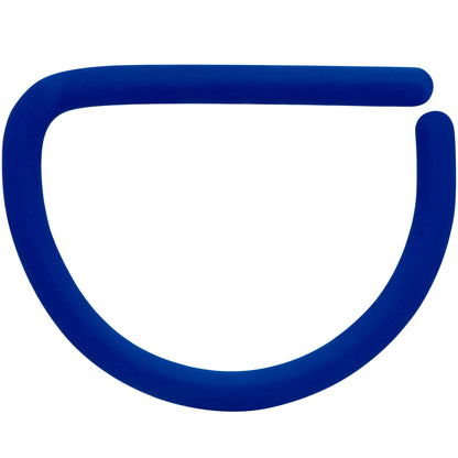 18G 3/8 Light Blue Matte D Shape Septum Ring
