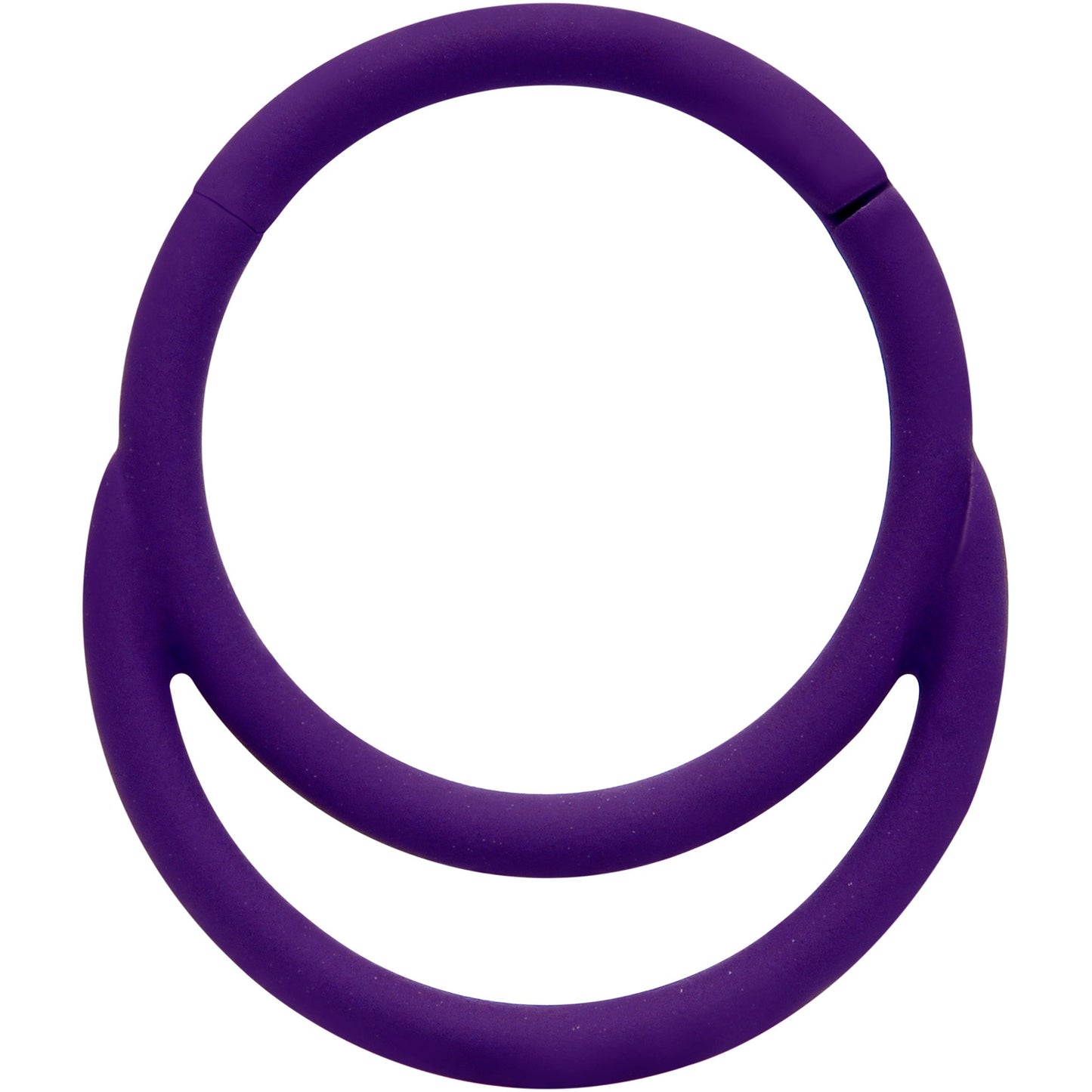 18G 3/8 Purple Matte Double Circle Cartilage Hinged Segment Ring