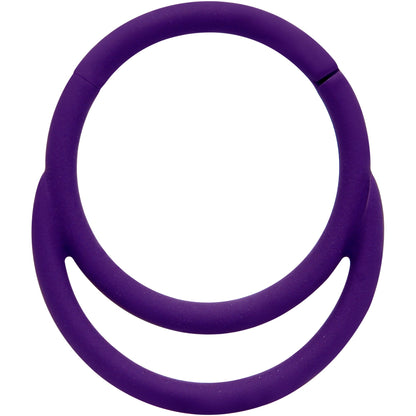 18G 3/8 Purple Matte Double Circle Cartilage Hinged Segment Ring