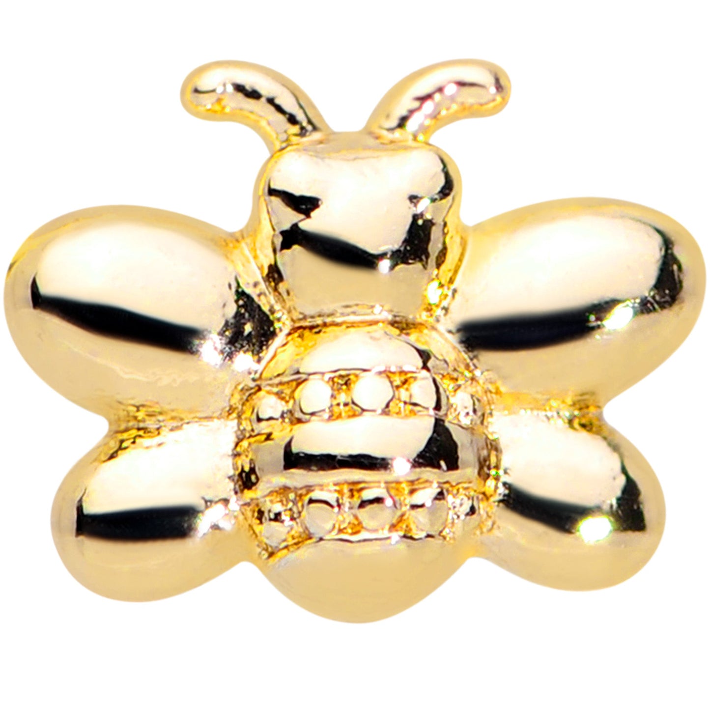 16G 1/4 Gold Tone Simply Stylish Bee Cartilage Tragus Earring