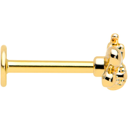 16G 5/16 Gold Tone Simply Stylish Bee Labret Monroe Tragus