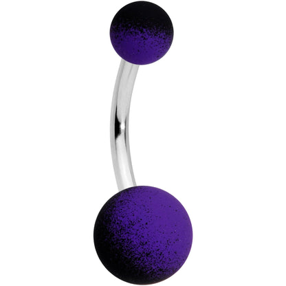 Purple Black Ombre Soft Finish Belly Ring