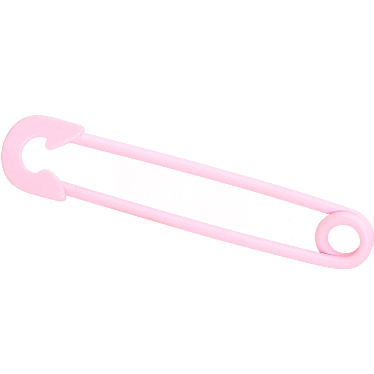 14G Pink Matte Punk Rock Safety Pin Industrial Barbell 38mm