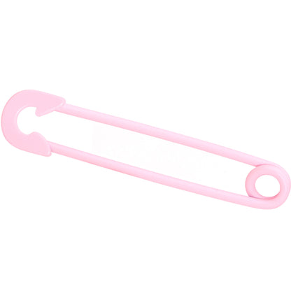 14G Pink Matte Punk Rock Safety Pin Industrial Barbell 38mm