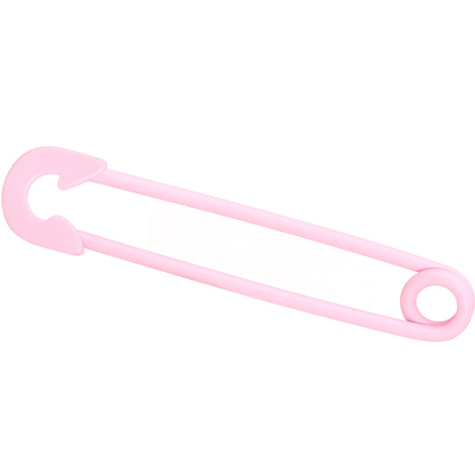 14G Pink Matte Punk Rock Safety Pin Industrial Barbell 38mm